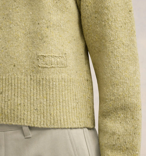 AMI PARIS Pull Col Rond Embroderie Ami Mens Apparel